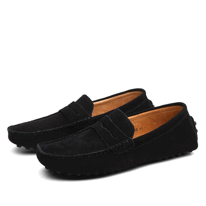 HUGO - Mocassins en Daim Style Italien Homme