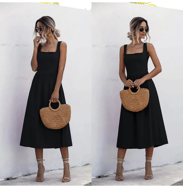 Anastasia - Robe d'Été Grande Taille Femme Décontractée Découvrez notre robe Anastasia, une création mode grande taille qui incarne la légèreté et l'élégance française estivale. Cette robe élégante grande taille combine parfaitement le style décontracté e