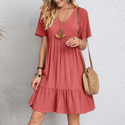 Klara - Robe d'Été Grande Taille Femme Élégante Découvrez notre robe Klara, une création mode grande taille qui allie fraîcheur estivale et élégance française. Cette robe élégante grande taille offre un style raffiné parfait pour la saison, idéale pour le