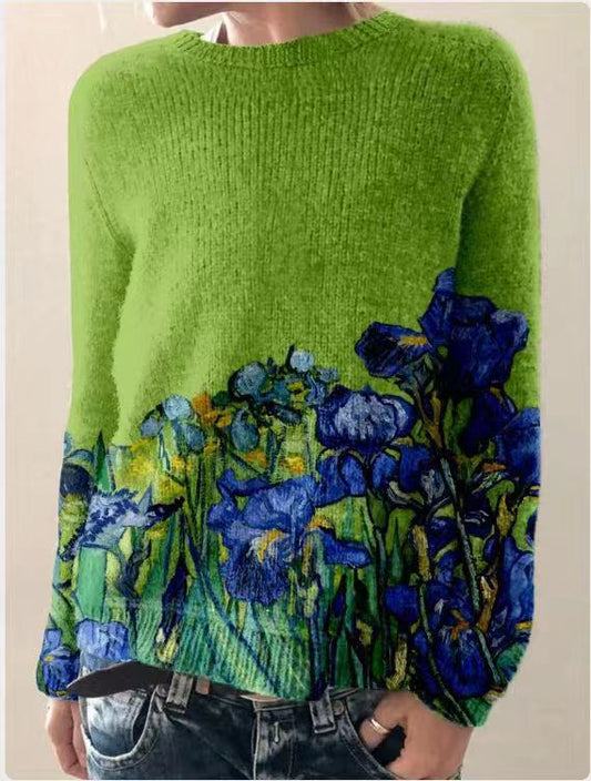 SOFIA - Pull en Maille à Imprimé Floral 3D Grande Taille Découvrez notre pull SOFIA, une création mode grande taille qui marie motifs floraux en relief et élégance française. Ce pull grande taille offre une silhouette raffinée et artistique, créé pour les