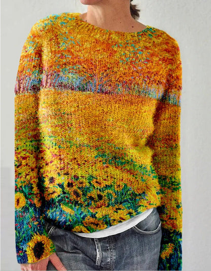 SOFIA - Pull en Maille à Imprimé Floral 3D Grande Taille Découvrez notre pull SOFIA, une création mode grande taille qui marie motifs floraux en relief et élégance française. Ce pull grande taille offre une silhouette raffinée et artistique, créé pour les