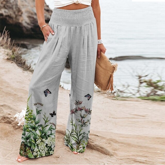LEONA - Pantalon d'Été Élégant Grande Taille Découvrez notre pantalon LEONA, une création mode grande taille qui capture la légèreté de l'été avec l'élégance française. Ce pantalon d'été grande taille offre une silhouette fluide et raffinée, créé pour les