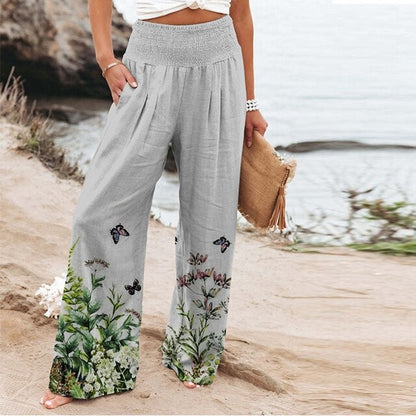 LEONA - Pantalon d'Été Élégant Grande Taille Découvrez notre pantalon LEONA, une création mode grande taille qui capture la légèreté de l'été avec l'élégance française. Ce pantalon d'été grande taille offre une silhouette fluide et raffinée, créé pour les