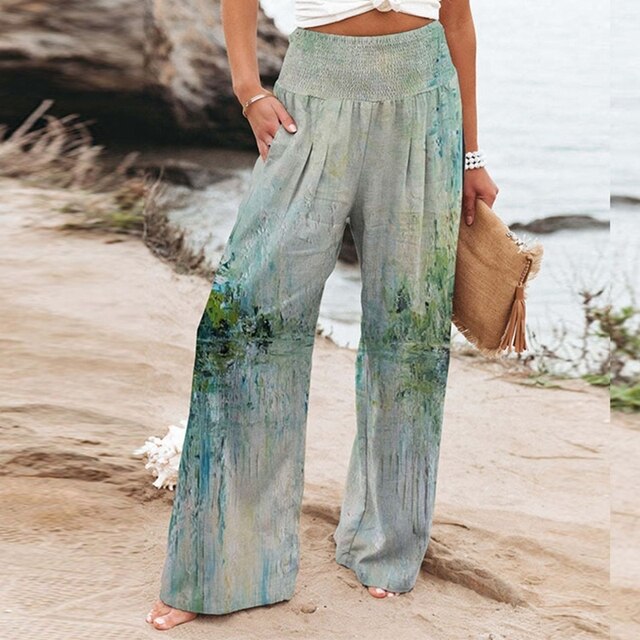 LEONA - Pantalon d'Été Élégant Grande Taille Découvrez notre pantalon LEONA, une création mode grande taille qui capture la légèreté de l'été avec l'élégance française. Ce pantalon d'été grande taille offre une silhouette fluide et raffinée, créé pour les