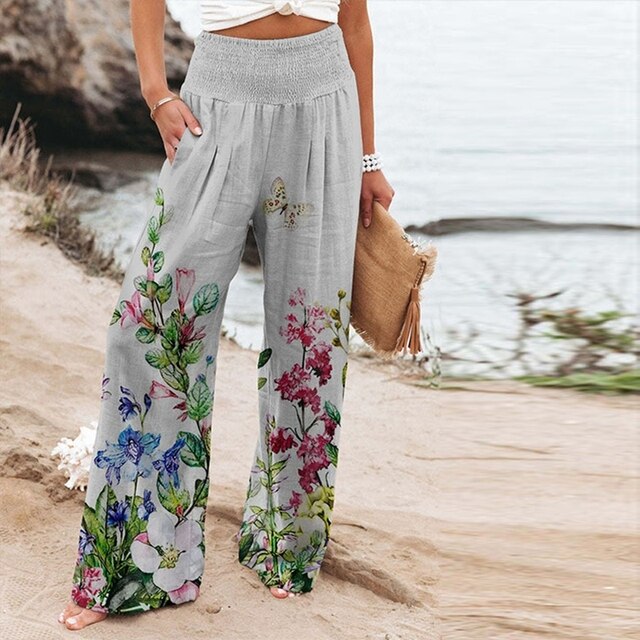 LEONA - Pantalon d'Été Élégant Grande Taille Découvrez notre pantalon LEONA, une création mode grande taille qui capture la légèreté de l'été avec l'élégance française. Ce pantalon d'été grande taille offre une silhouette fluide et raffinée, créé pour les