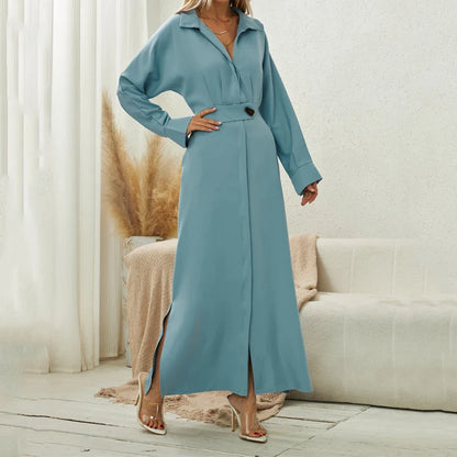 Cassy - Robe Longue Grande Taille Femme Élégante Découvrez notre robe Cassy, une création mode grande taille qui allie le style décontracté à l'élégance française. Cette robe élégante grande taille offre une silhouette allongée et raffinée, parfaite pour