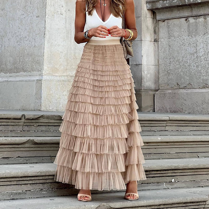 Alda - Jupe d'Été Bohème Grande Taille Femme Découvrez notre jupe Alda, une création mode grande taille qui allie esprit bohème et élégance française. Cette jupe élégante grande taille offre un style estival raffiné, parfaite pour les femmes qui apprécien