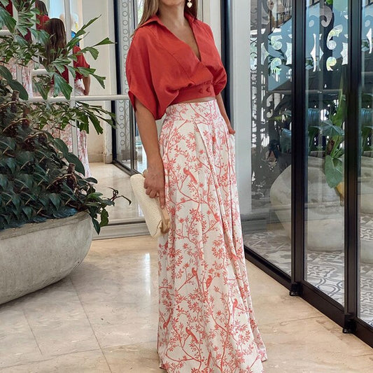 Sanna - Ensemble d'Été Grande Taille Femme Élégant Découvrez notre ensemble Sanna, une création mode grande taille qui incarne la fraîcheur et l'élégance française estivale. Cet ensemble élégant grande taille vous offre un style raffiné et un confort opti