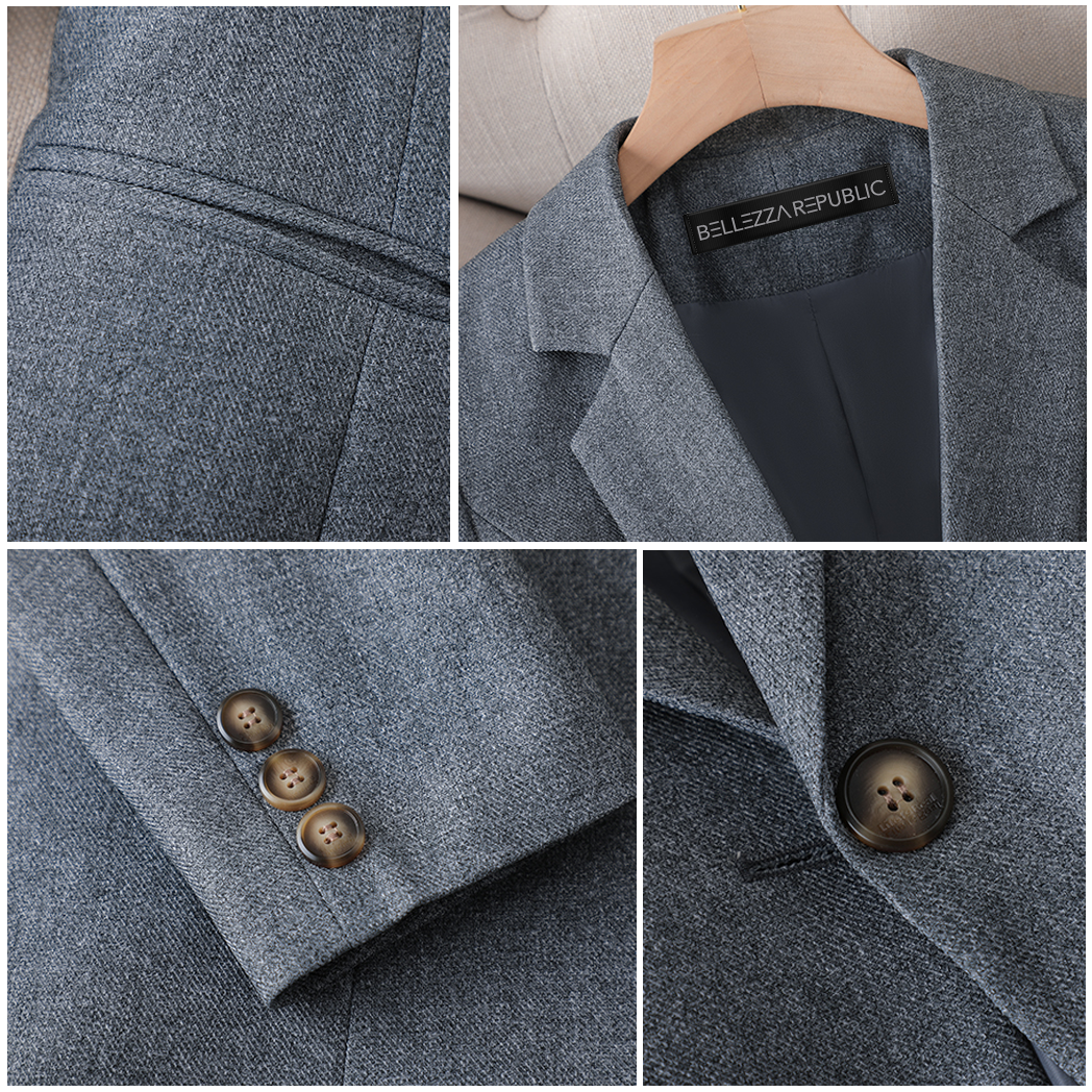 L'AURABLEND - Ensemble Blazer Business Grande Taille Découvrez notre ensemble business L'AURABLEND, une création exclusive mode grande taille de notre collection designer qui redéfinit l'élégance professionnelle française. Ce blazer grande taille de la pr