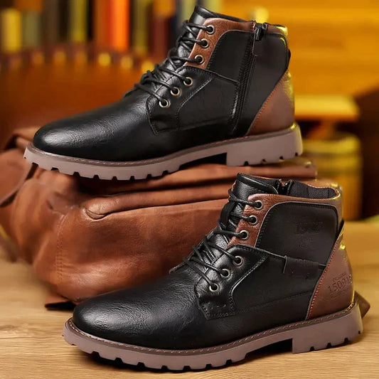 MARK - Bottes en Cuir à Zip Homme Découvrez nos bottes MARK pour homme, une création qui marie praticité du zip et élégance française. Ces bottes en cuir offrent une silhouette raffinée et fonctionnelle, créées pour les hommes qui recherchent une pièce au